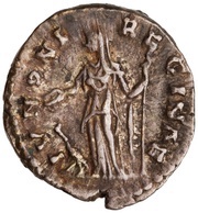 Denarius - Faustina the Younger IVNONI REGINAE; Juno, Rome, 161-175 reverse image