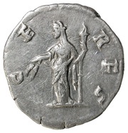 Denarius - Faustina the Younger CERES; Ceres, Rome, 161-176 reverse image