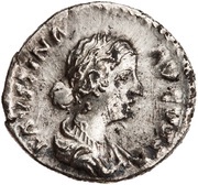 Denarius - Faustina the Younger CERES; Ceres obverse image