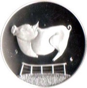 50 Cents - Elizabeth II The Reluctant Pig, Canada, 2002 reverse image