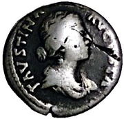 Denarius - Faustina the Younger LAETITIA; Laetitia obverse image
