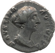 Denarius - Faustina the Younger PVDICITIA; Pudicitia obverse image