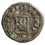 Denarius - Faustina the Younger, Commodus, and Antoninus Pius SAECVLI FELICIT, Rome, 161-176 reverse image
