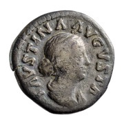 Denarius - Faustina the Younger SALVS; Salus obverse image