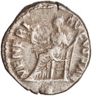Denarius - Faustina the Younger VENERI AVGVSTAE; Venus and Victory, Rome, 161-176 reverse image