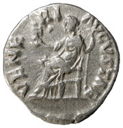Denarius - Faustina the Younger VENERI AVGVSTAE; Venus and Victory, Rome, 161-176 reverse image