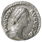Denarius - Faustina the Younger VENERI VICTRICI; Venus obverse image