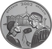 50 Cents - Elizabeth II Ontario Stratford Festival, Canada, 2002 reverse image