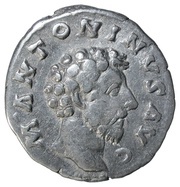 Denarius - Marcus Aurelius PROV DEOR TR P XVII COS III; Providentia obverse image