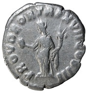 Denarius - Marcus Aurelius PROV DEOR TR P XVII COS III; Providentia, Rome, 162-163 reverse image