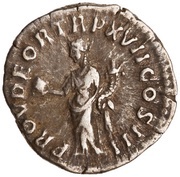 Denarius - Marcus Aurelius PROV DEOR TR P XVII COS III; Providentia, Rome, 162-163 reverse image