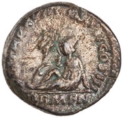 Denarius - Marcus Aurelius P M TR P XVIII IMP II COS III ARMEN; Armenia, Rome, 163-164 reverse image