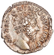 Denarius - Marcus Aurelius CONCORD AVG TR P XVIII COS III; Concordia and Spes obverse image