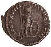 Denarius - Marcus Aurelius P M TR P XVIII IMP II COS III; Mars, Rome, 163-164 reverse image