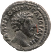 Denarius - Marcus Aurelius PROV DEOR TR P XVIII COS III; Providentia obverse image