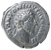 Denarius - Marcus Aurelius PROV DEOR TR P XVIII COS III; Providentia obverse image