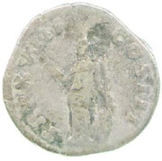 Denarius - Marcus Aurelius TR P XVIII COS III; Minerva, Rome, 163-164 reverse image