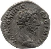 Denarius - Marcus Aurelius TR P XVIII COS III; Concordia obverse image