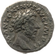 Denarius - Marcus Aurelius TR P XVIII COS III; Concordia obverse image