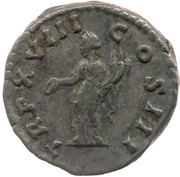 Denarius - Marcus Aurelius TR P XVIII COS III; Concordia, Rome, 163-164 reverse image