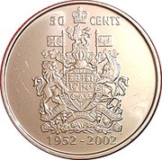 50 Cents - Elizabeth II Golden Jubilee reverse image