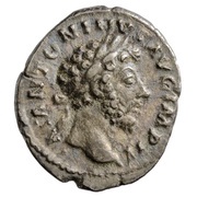 Denarius - Marcus Aurelius TR P XVIII COS III; Felicitas obverse image
