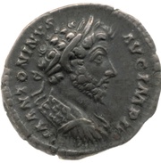 Denarius - Marcus Aurelius TR P XVIII COS III; Felicitas obverse image