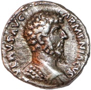 Denarius - Lucius Verus TR P IIII IMP II COS II; Mars obverse image