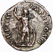 Denarius - Lucius Verus TR P IIII IMP II COS II; Mars, Rome, 163-164 reverse image