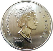 50 Cents - Elizabeth II Golden Jubilee; normal obverse obverse image