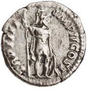 Denarius - Lucius Verus TR P IIII IMP II COS II; Mars, Rome, 163-164 reverse image