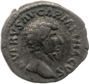 Denarius - Lucius Verus TR P IIII IMP II COS II; Victory obverse image