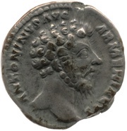 Denarius - Marcus Aurelius P M TR P XIX IMP II COS III ARMEN; Armenia obverse image