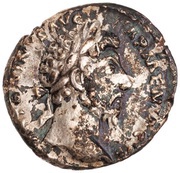 Denarius - Marcus Aurelius P M TR P XIX IMP II COS III ARMEN; Armenia obverse image