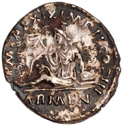 Denarius - Marcus Aurelius P M TR P XIX IMP II COS III ARMEN; Armenia, Rome, 164-165 reverse image