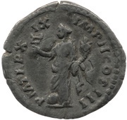 Denarius - Marcus Aurelius P M TR P XIX IMP II COS III; Felicitas, Rome, 164-165 reverse image