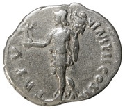 Denarius - Lucius Verus TR P V IMP II COS II; Roma and Victory, Rome, 164-165 reverse image