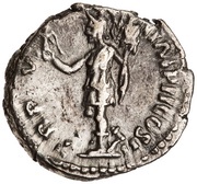 Denarius - Lucius Verus TR P V IMP II COS II; Roma and Victory, Rome, 164-165 reverse image