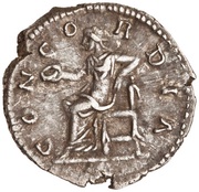 Denarius - Lucilla CONCORDIA; Concordia, Rome, 164-180 reverse image