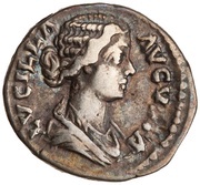 Denarius - Lucilla IVNONI LVCINAE; Juno obverse image