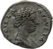 Denarius - Lucilla LAETITIA; Laetitia obverse image
