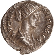 Denarius - Lucilla VENVS VICTRIX; Venus and Victory obverse image