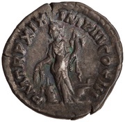 Denarius - Marcus Aurelius P M TR P XIX IMP III COS III; Annona, Rome, 165 reverse image