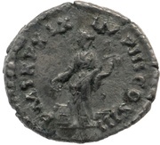 Denarius - Marcus Aurelius P M TR P XIX IMP III COS III; Annona, Rome, 165 reverse image