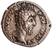 Denarius - Lucius Verus TR P V IMP III COS II obverse image