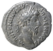 Denarius - Marcus Aurelius LIB AVG III TR P XX COS III; Liberalitas obverse image