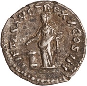 Denarius - Marcus Aurelius PIETAS AVG TR P XX COS III; Pietas, Rome, 165-166 reverse image