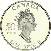 50 Cents - Elizabeth II Golden Daffodil obverse image