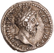 Denarius - Marcus Aurelius PIETAS AVG TR P XX COS III; Pietas obverse image