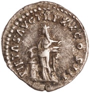Denarius - Marcus Aurelius PIETAS AVG TR P XX COS III; Pietas, Rome, 165-166 reverse image